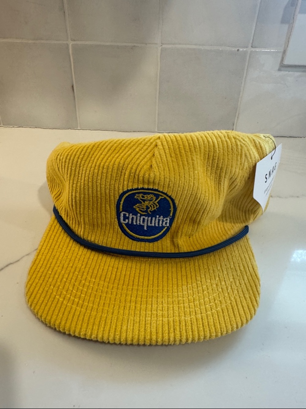 Chiquita Yellow Corduroy Cap